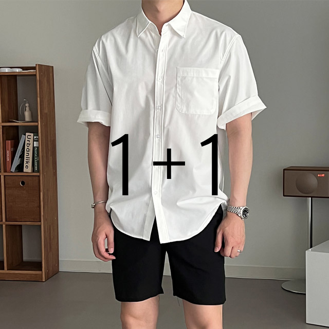 [1+1] 여름기획 트로피카 하프 셔츠