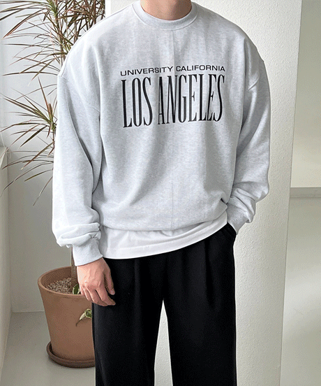 LOS ANGELES 헤비 쭈리 맨투맨