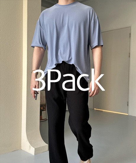 [3Pack] NEW 남녀공용 ice 반팔 티셔츠