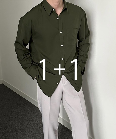 [당일출고] [1+1] 버프 13컬러 고밀도 링클프리 셔츠